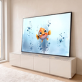 Quadro Decorativo Grande Peixinho Peixe para Quarto de Bebê | quadros decorativos para sala | peixinho laranja fofo de olhos azuis grandes nadando entre bolhas em aquarela | em Quadros para Quarto de Bebê | Porao dos Quadros