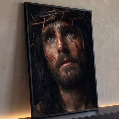 Quadro Decorativo Grande Jesus Cristo Sofrimento para Sala