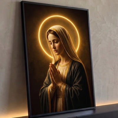 Quadro Decorativo Grande Nossa Senhora Sacro para Sala