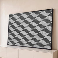 Quadro Decorativo Grande Mosaico Ondulado para Sala - Borda Infinita / 65x100cm