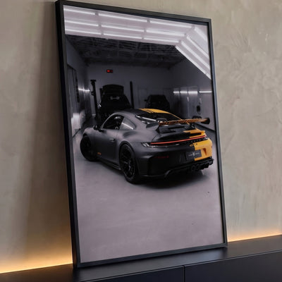 Quadro Decorativo Grande Esportivo Fosco para Sala Preto