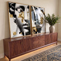 Quadro Decorativo Clássico e Moderno em ambiente decorado - quadros decorativos para sala