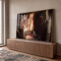 Quadro Decorativo Olhar Profundo em ambiente decorado - quadros decorativos para sala