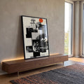 Quadro Decorativo Minimalista Moderno em ambiente decorado - quadros decorativos para sala