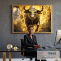 Quadro Decorativo Simbolismo Do Sucesso Financeiro em escritorio moderno - quadros decorativos para sala
