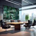 Quadro Decorativo Folhagem Tropical: Oásis Pessoal - quadros decorativos para sala 1 Tela, 1 Tela Horizontal - em quarto contemporaneo