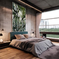 Quadro Decorativo Exuberância Tropical ? Inspiração Pura! - quadros decorativos 1 Tela Vertical, 3 Telas - em escritorio elegante