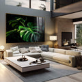 Quadro Decorativo Monstera Vibrante - quadros decorativos para sala 1 Tela, 1 Tela Horizontal - em quarto contemporaneo