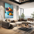 Quadro Decorativo Charme Rústico na Cozinha - quadros decorativos para sala 1 Tela Vertical, 3 Telas - em living room premium
