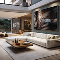 Quadro Decorativo: Elegância Veloz em Tela Única - quadros decorativos para sala 1 Tela, 1 Tela Horizontal - em living room premium