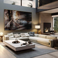 Quadro Decorativo: Elegância Veloz em Tela Única - quadros decorativos 1 Tela, 1 Tela Horizontal - em sala moderna