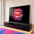 Quadro Decorativo Mouth Art - Elegância e Modernidade para Sua Parede em ambiente decorado - quadros decorativos para sala