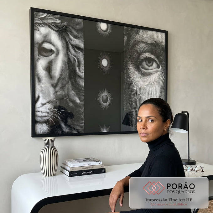 Quadro Decorativo: Força e Serenidade em escritorio moderno - quadros decorativos para sala