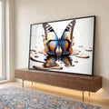 Quadro Decorativo Borboleta em Movimento - Toque Elegante em ambiente decorado - quadros decorativos para sala