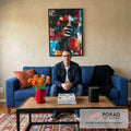 Quadro Decorativo: Estilo Urbano e Vibrante em sala de estar moderna - quadros decorativos para sala