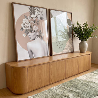 Quadro Decorativo Elegância Floral - Beleza Única em ambiente decorado - quadros decorativos para sala