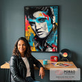 Quadro Decorativo - Energia Musical em Cores em escritorio moderno - quadros decorativos para sala