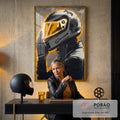 Quadro Decorativo Movimento Transcendente em escritorio moderno - quadros decorativos para sala