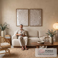 Quadro Decorativo Mandalas Paz - Sua Casa em Harmonia em sala de estar moderna - quadros decorativos para sala