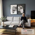 Quadro Decorativo Gamers em Ação: Exclusividade Visual em sala de estar moderna - quadros decorativos para sala