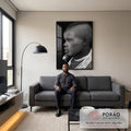 Quadro Decorativo Emoção em Preto e Branco em sala de estar moderna - quadros decorativos para sala
