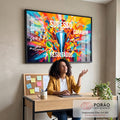 Quadro Decorativo Sucesso Motivacional: Inspire-se! em escritorio moderno - quadros decorativos para sala