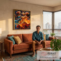 Quadro Decorativo Consciência Negra 07 - Estilo e Sofisticação para sua Decoração em sala de estar moderna - quadros decorativos para sala