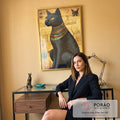 Quadro Decorativo Mitologia Egípcia ? Elegância Atemporal para Sua Parede em escritorio moderno - quadros decorativos para sala