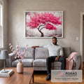 Quadro Decorativo Árvore da Esperança em sala de estar moderna - quadros decorativos para sala