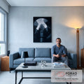 Quadro Decorativo Arquitetura Moderna e Harmônica em sala de estar moderna - quadros decorativos para sala
