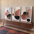 Quadro Decorativo Abstrato Tranquilidade em ambiente decorado - quadros decorativos para sala