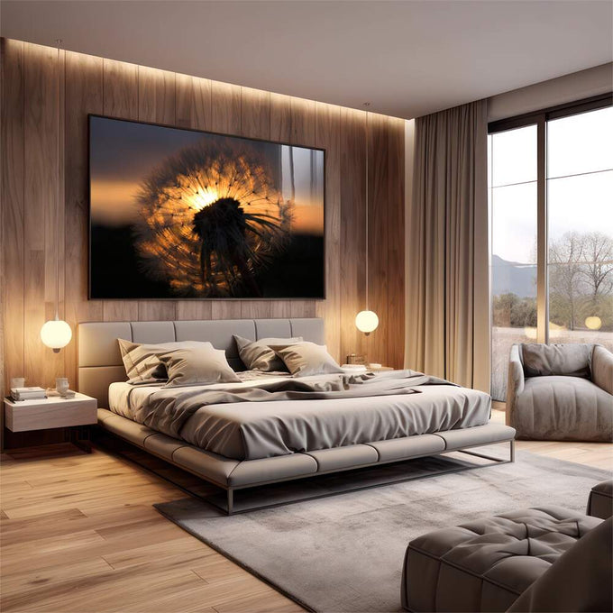 Quadro Decorativo Liberdade ao Pôr do Sol - quadros decorativos 1 Tela, 1 Tela Horizontal - em escritorio elegante