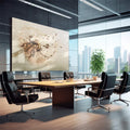 Quadro Decorativo Encanto Sutil Dente de Leão - quadros decorativos 1 Tela, 1 Tela Horizontal - em escritorio elegante
