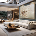 Quadro Decorativo Encanto Sutil Dente de Leão - quadros decorativos 1 Tela, 1 Tela Horizontal - em sala moderna