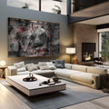 Quadro Decorativo: Touro Majestoso - Símbolo de Poder - quadros decorativos 1 Tela, 1 Tela Horizontal - em escritorio elegante