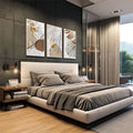 Quadro Decorativo Sinfonia Natural: Paz e Serenidade - quadros decorativos para sala 1 Tela Vertical, 3 Telas - em living room premium
