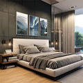 Quadro Decorativo - Beleza Natural Única e Majestosa - quadros decorativos para sala 1 Tela Vertical, 3 Telas - em living room premium