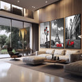 Quadro Decorativo Encantos da Europa: Desperte sua Alma Viajante - quadros decorativos para sala 1 Tela Vertical, 3 Telas - em quarto contemporaneo