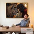 Quadro Decorativo União de Força e Fé Inspiração e Estilo em escritorio moderno - quadros decorativos para sala