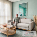 Quadro Decorativo Aventura Azul do Oceano em sala de estar moderna - quadros decorativos para sala