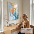 Quadro Decorativo Abstrato Primavera - Estilo e Sofisticação para sua Casa em escritorio moderno - quadros decorativos para sala
