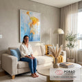 Quadro Decorativo Abstrato Primavera 2 - Estilo e Elegância para Sua Decoração em sala de estar moderna - quadros decorativos para sala