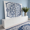 Quadro Decorativo: Mandalas para Paz Interior em ambiente decorado - quadros decorativos para sala