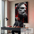 Quadro Decorativo Energia da Dualidade em escritorio moderno - quadros decorativos para sala