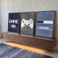 Quadro Decorativo: Revolução Gamer, Imersão e Estilo em ambiente decorado - quadros decorativos para sala