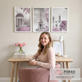 Quadro Decorativo Primavera em Paris: Encante-se! em escritorio moderno - quadros decorativos para sala