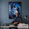 Quadro Decorativo Heróis em Encontro Épico em escritorio moderno - quadros decorativos para sala