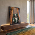 Quadro Decorativo de Carro Esportivo em ambiente decorado - quadros decorativos para sala