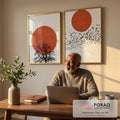 Quadro Decorativo: Crepúsculo Silencioso - Beleza e Paz em escritorio moderno - quadros decorativos para sala