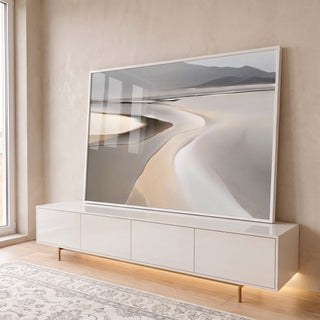 Quadro Decorativo Serenidade de Areia em ambiente decorado - quadros decorativos para sala